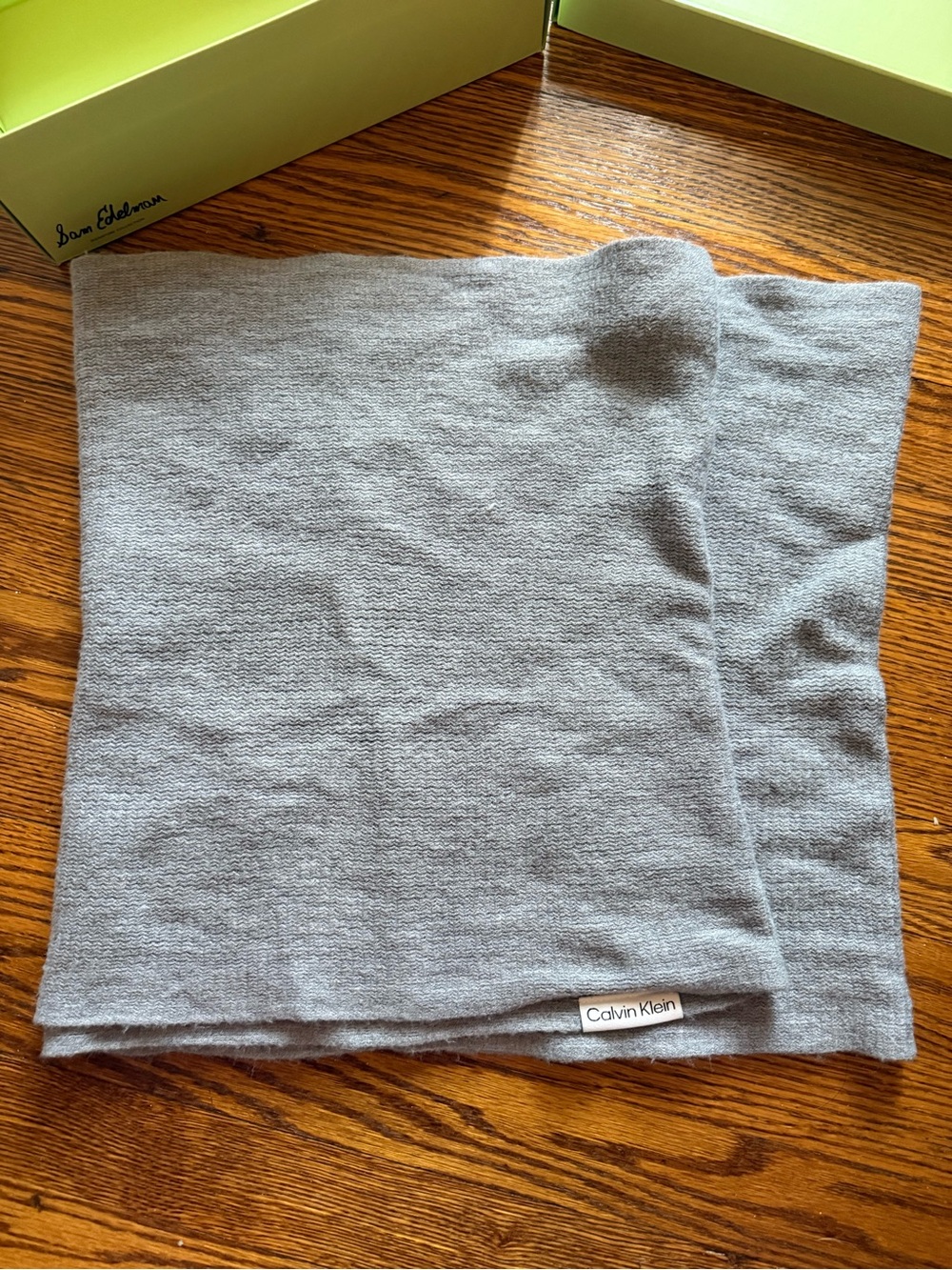 Calvin Klein Women’s Gray Knit Infinity Scarf